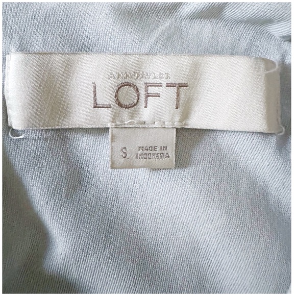 LOFT Lace Overlay Peplum Tank S - Picture 8 of 9